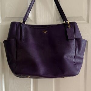 Coach Dark Purple Women's Tote Bag